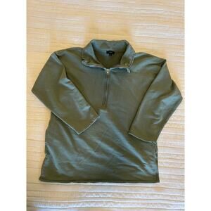 J. Crew M Sage Green Quarter Zip